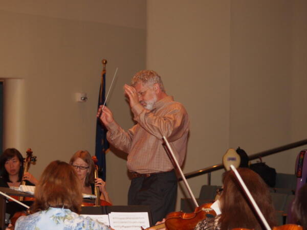 John Sinclair reh. orchestra